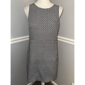 J Crew Dress Womens Size 0 Sheath Stretch Waist Sleeveless Lined 100% Polyester